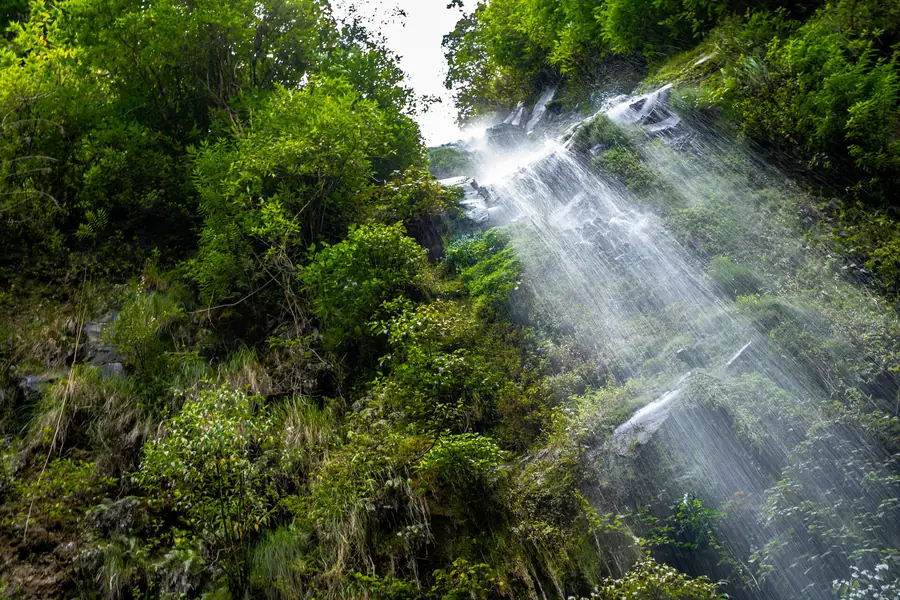 Der Wasserfall am Ende.