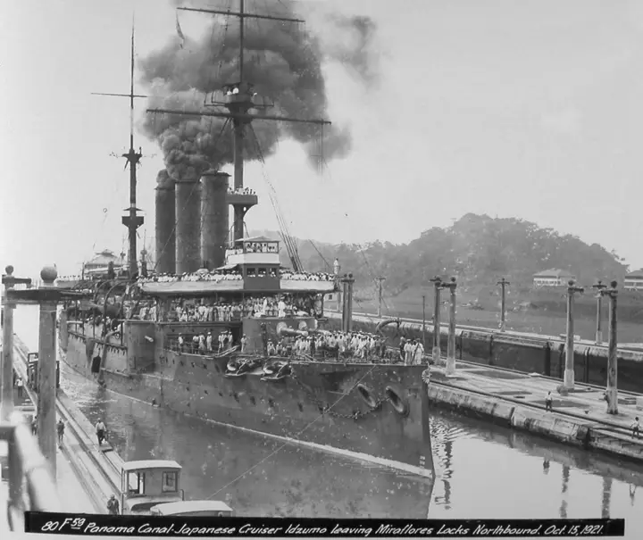Miraflores-Schleusen des Panamakanals, 1921